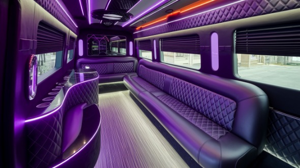 party bus rental interior st louis