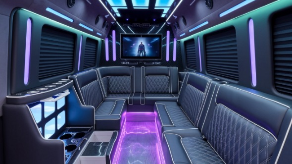 sprinter limo rental interior st louis