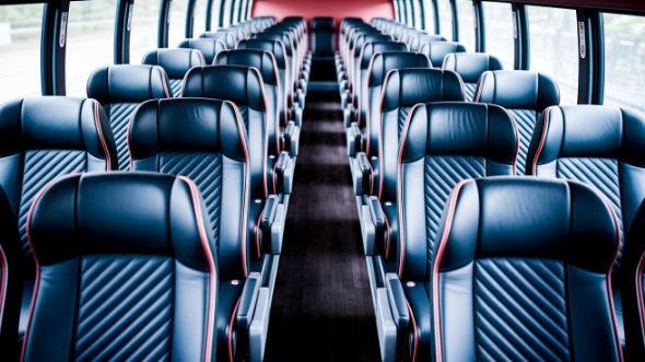 st louis 54 passenger charter bus inside