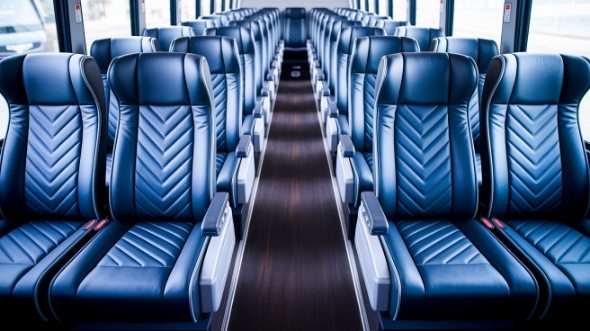 st louis 56 passenger charter bus inside